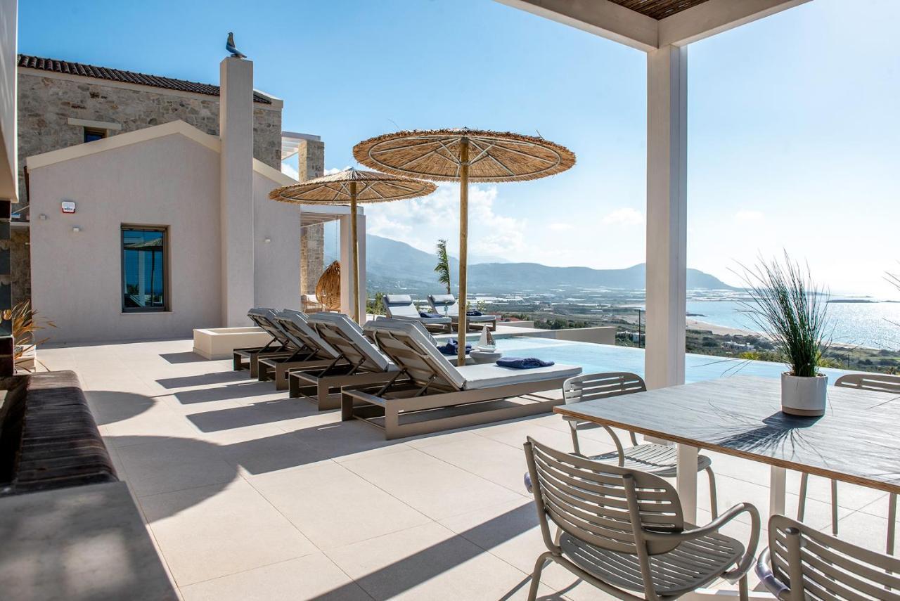 Cielo E Mare Villas I "Free" Heated Pools & Seaview Falasarna Exteriér fotografie