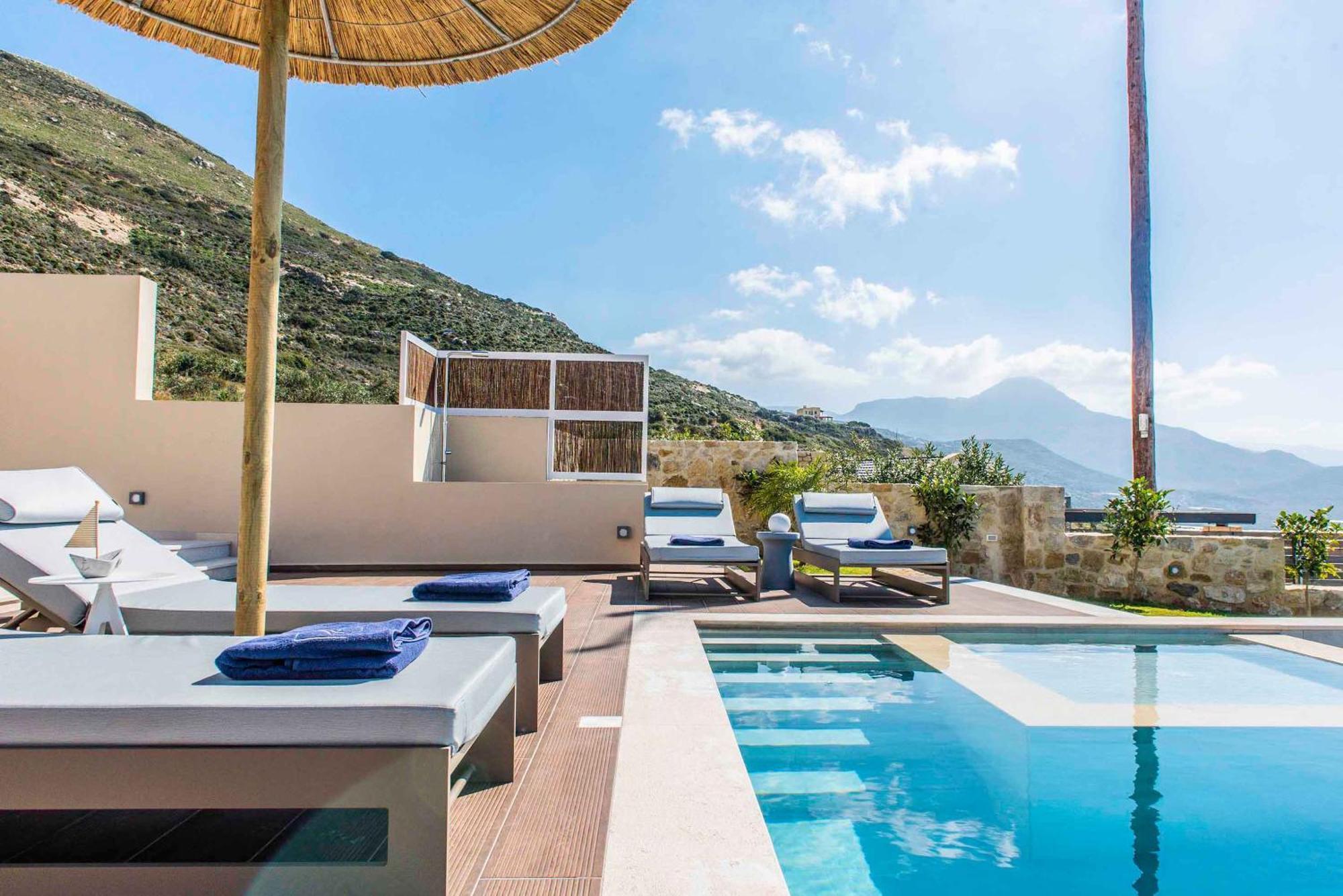 Cielo E Mare Villas I "Free" Heated Pools & Seaview Falasarna Exteriér fotografie