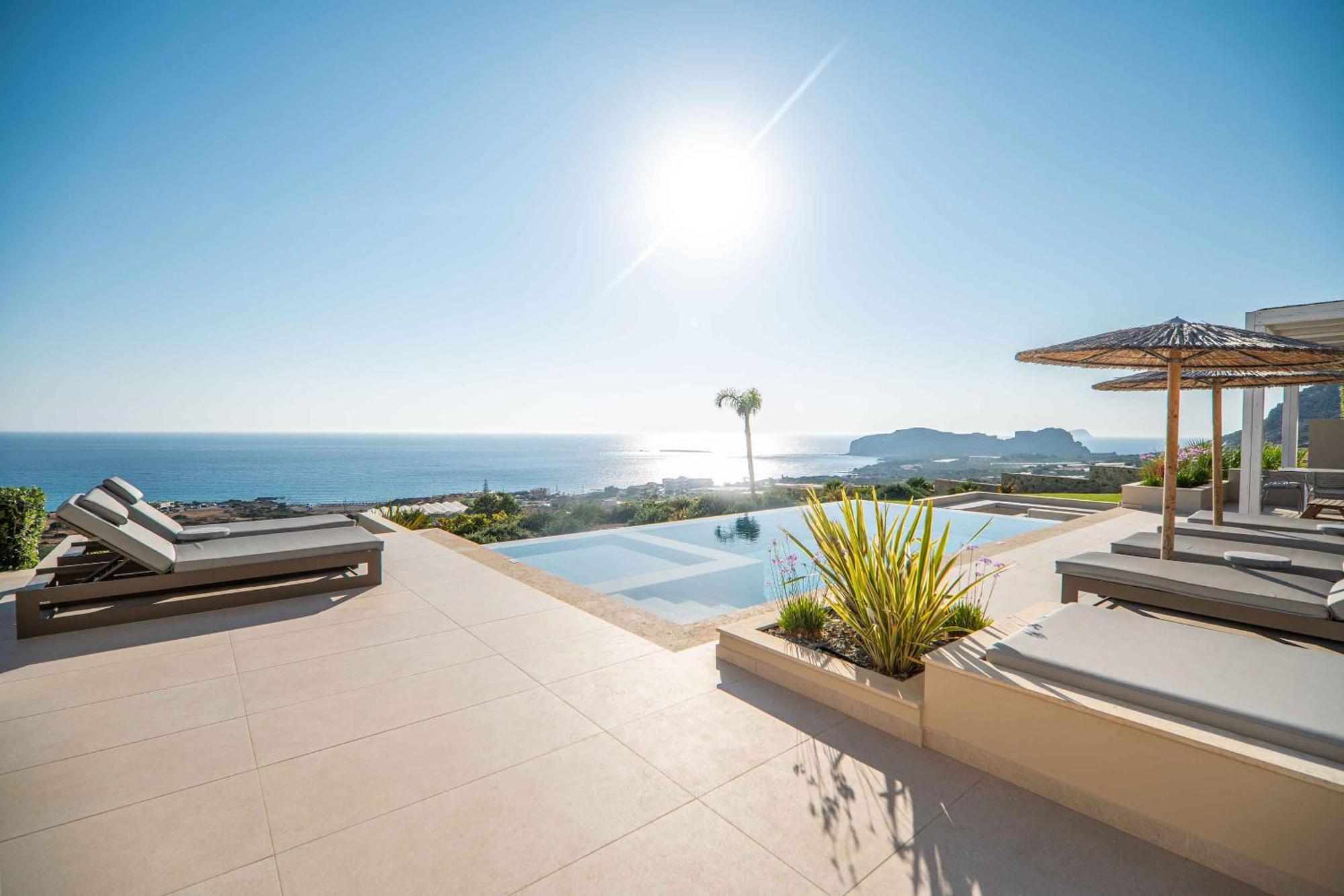 Cielo E Mare Villas I "Free" Heated Pools & Seaview Falasarna Exteriér fotografie