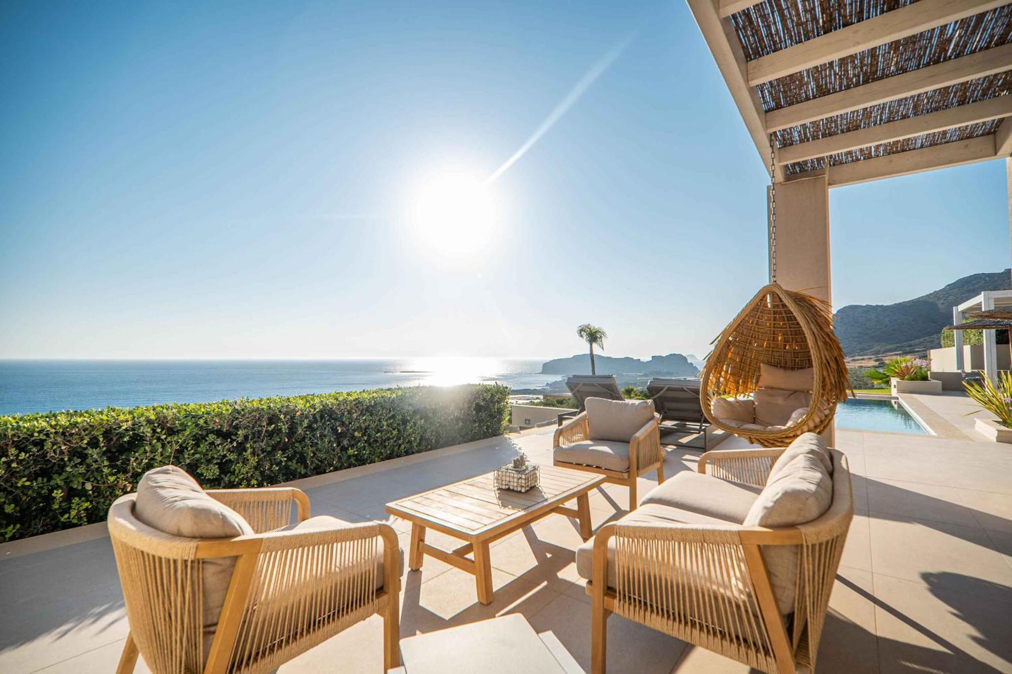 Cielo E Mare Villas I "Free" Heated Pools & Seaview Falasarna Exteriér fotografie
