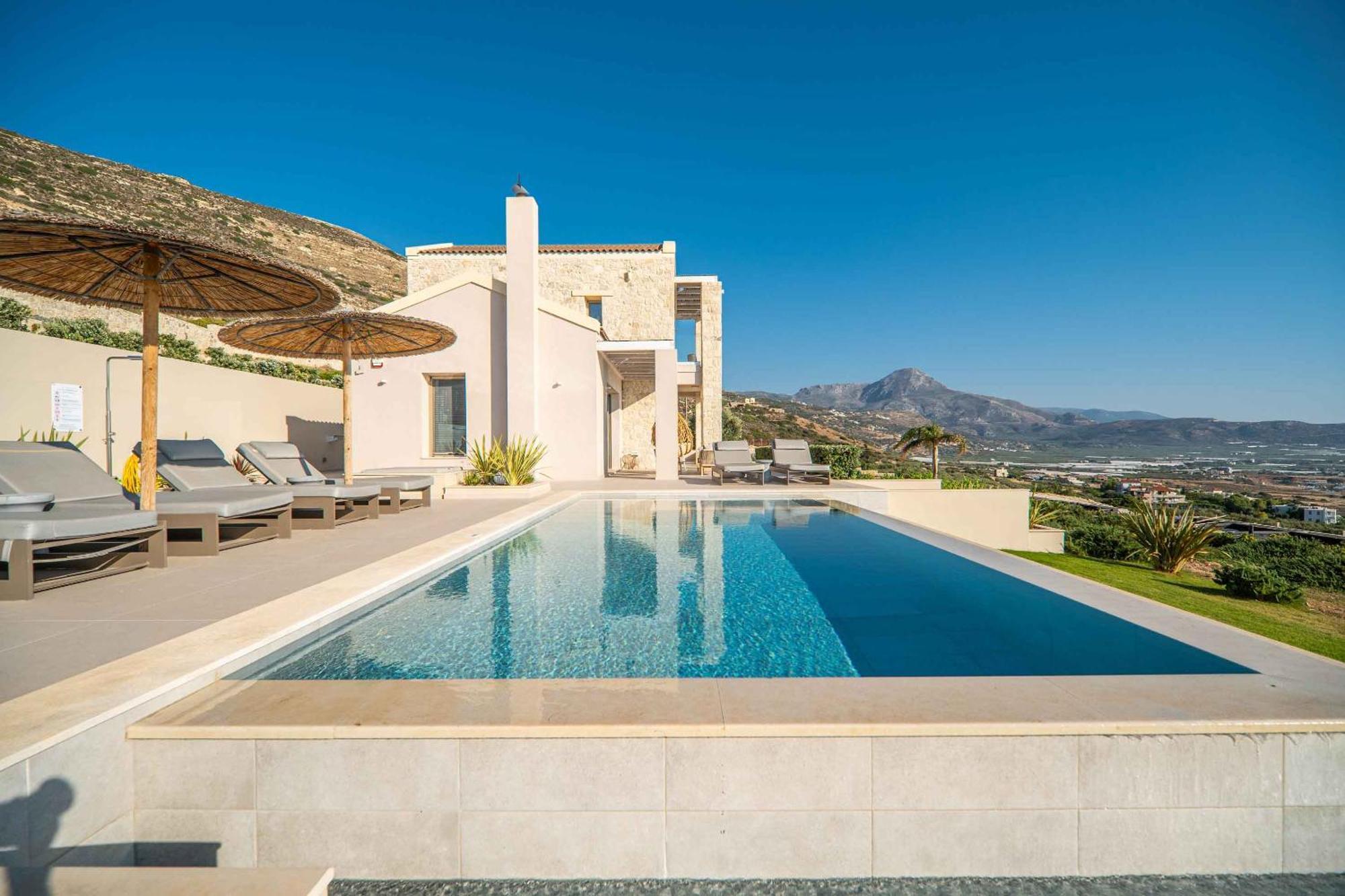 Cielo E Mare Villas I "Free" Heated Pools & Seaview Falasarna Exteriér fotografie