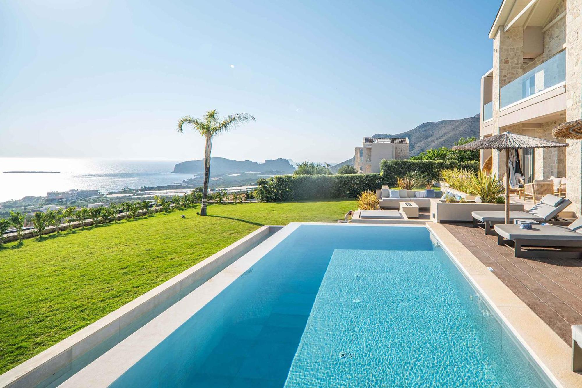 Cielo E Mare Villas I "Free" Heated Pools & Seaview Falasarna Exteriér fotografie